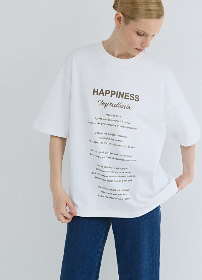 Футболка оверсайз с принтом