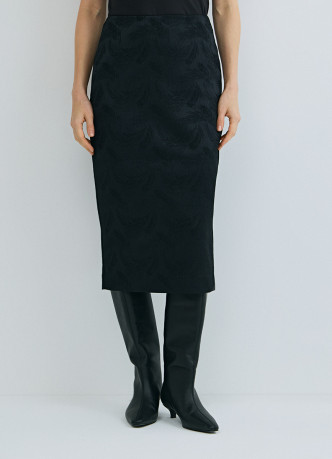 Прямая юбка из жаккарда