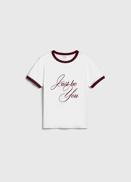 Футболка в рубчик для девочек Бежевый 999₽