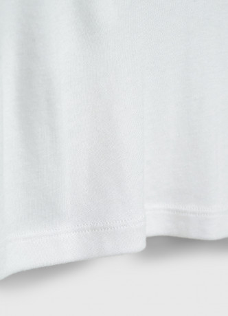 Полупрозрачная футболка в рубчик