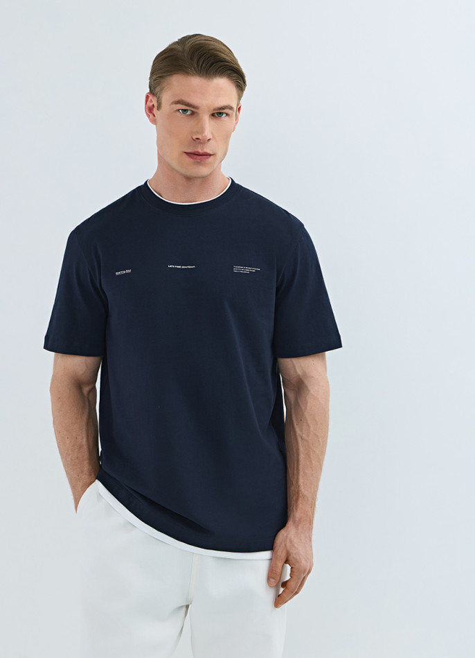 Футболка с имитацией второго слоя