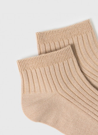 Короткие носки в рубчик