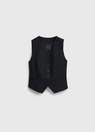Жилет на пуговицах
