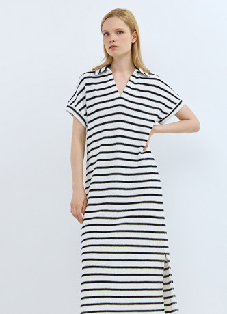 Платье-поло из полотна кроше