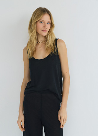 Вязаная майка