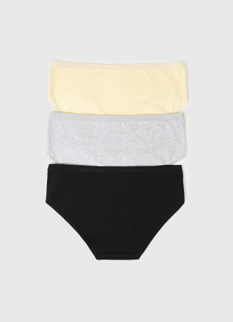 Классические трусы со средней посадкой, 3 шт.