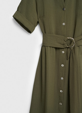 Платье-рубашка со съемным поясом