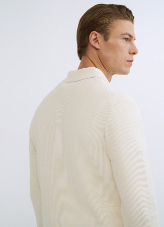 Текстурное вязаное поло