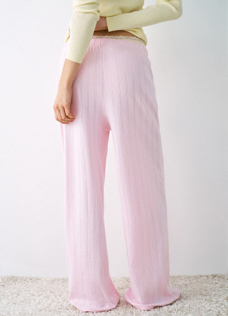 Пижамные брюки из ажурного трикотажа