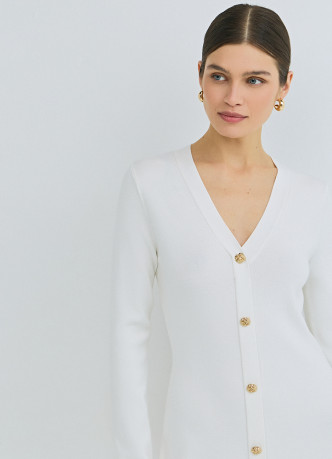 Вязаное облегающее платье