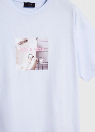 Футболка оверсайз с принтом