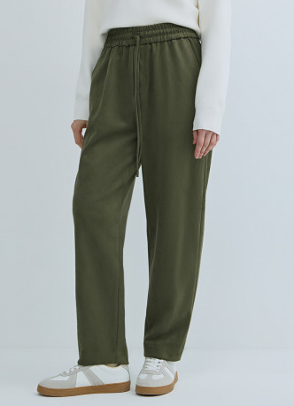 Брюки Baggy из искусственной замши