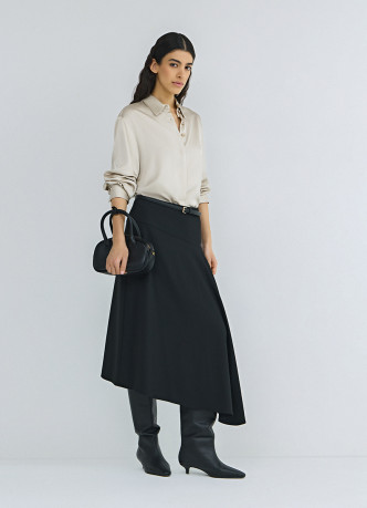 Сатиновая блузка из вискозы