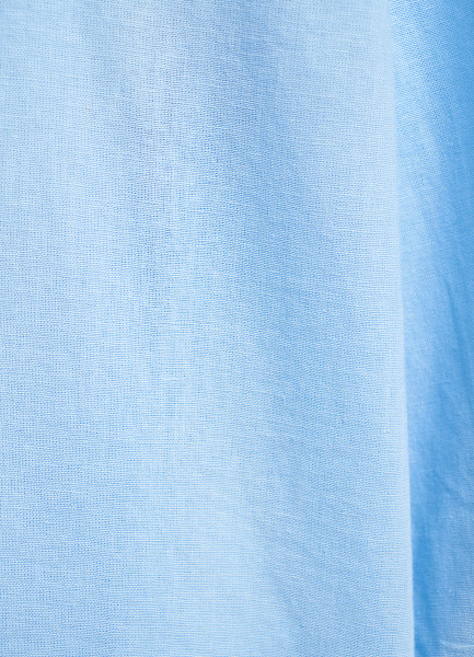 Рубашка из хлопка и льна, Голубой O`Stin LS4693O02-61, размер 46 - фото 8