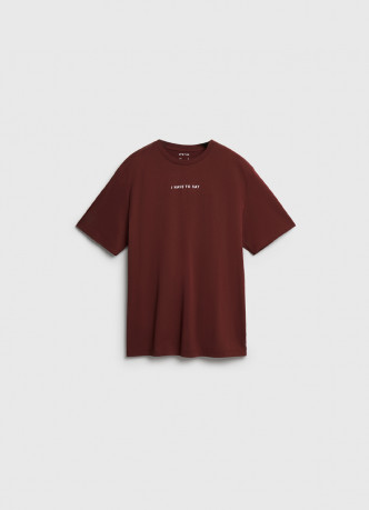 Пижамная футболка с текстовым принтом