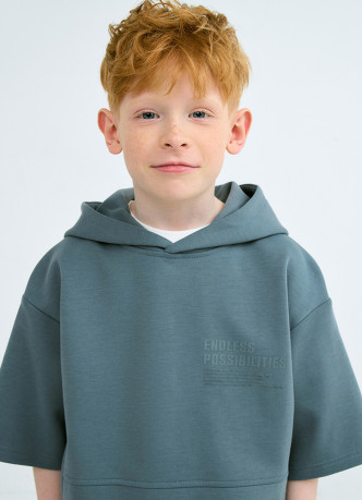 Худи с коротким рукавом для мальчиков