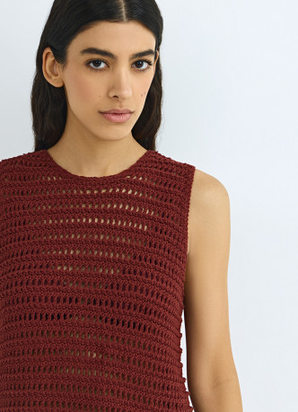 Топ кроше из хлопка