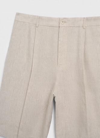 Шорты-бермуды изо льна