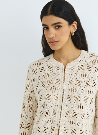 Кардиган кроше