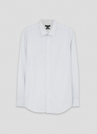 Рубашка Slim Fit из поплина