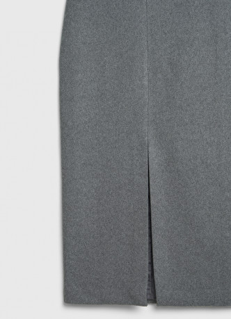 Трикотажная прямая юбка миди