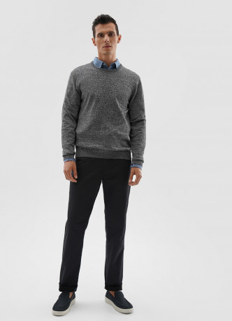 Брюки Chino из твила с микропринтом