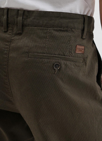 Брюки Chino из твила с микропринтом