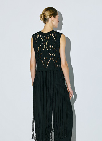 Топ кроше с бахрмой