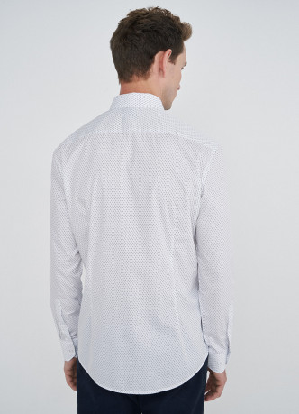 Рубашка Slim Fit из поплина