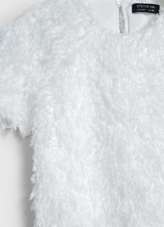 Фактурная блузка для девочек