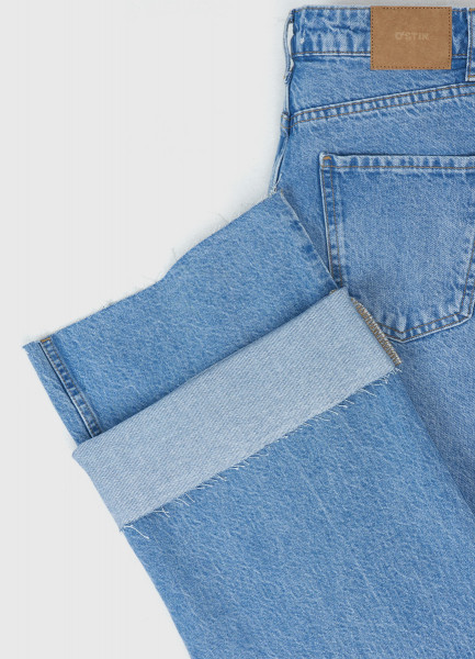 Широкие джинсы с высокой посадкой, Голубой O`Stin LP465OO02-D6 - фото 9