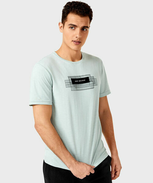 

Футболка с принтом, Ментоловый