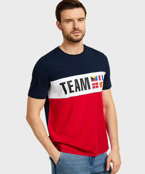 

Футболка с принтом, Красный