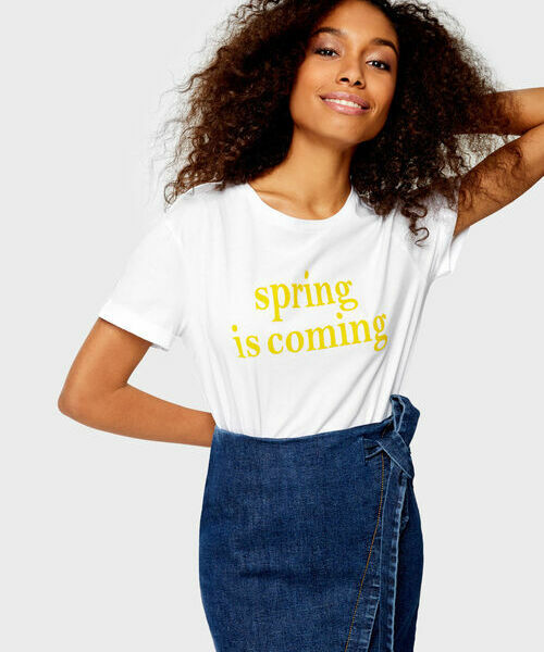 

Футболка с объёмным принтом, Белый