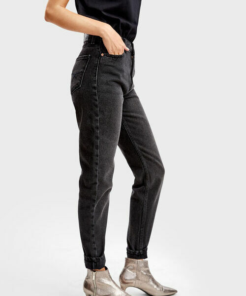 

Джинсы Mom Fit, Черный