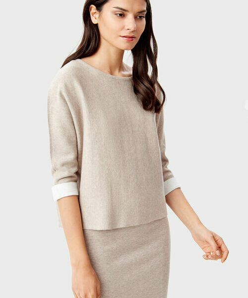 

Джемпер из жаккардовой пряжи, Бежевый