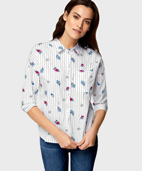 

Объёмная рубашка из хлопка, Молочный