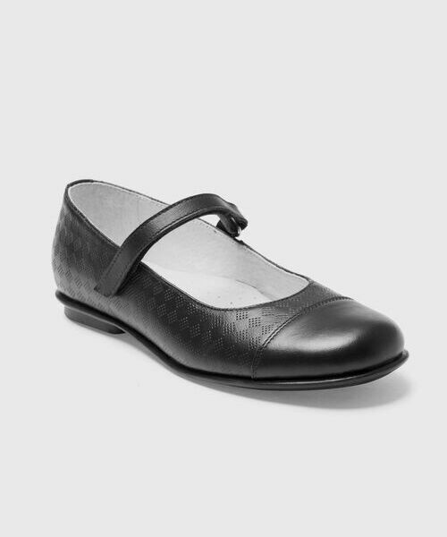 

Кожаные туфли для девочек, Черный