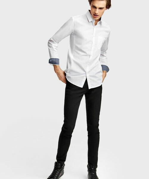 

Однотонная рубашка, Белый