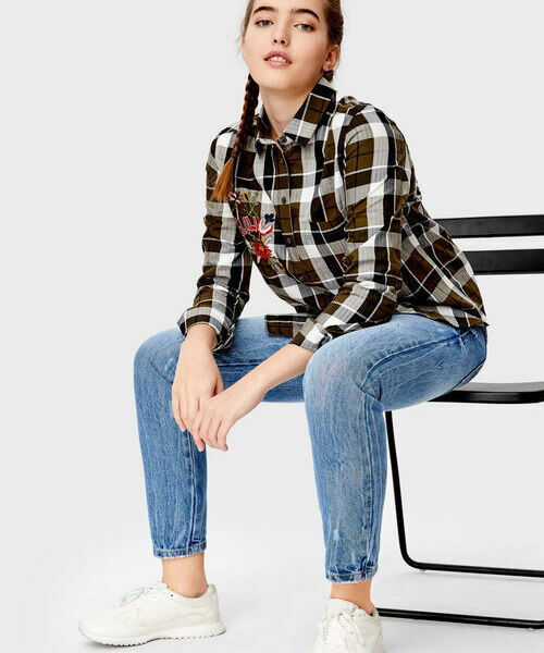 

Рубашка в клетку, Хаки