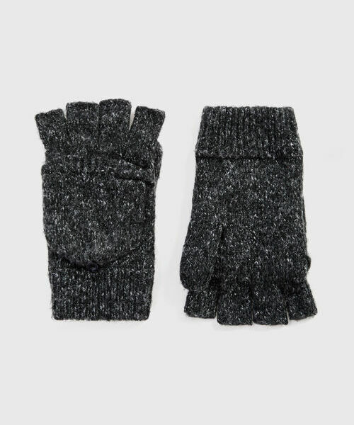 

Варежки с откидывающимся верхом, Темно-серый