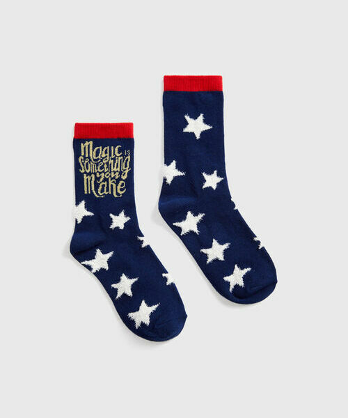 

Носки с жаккардом в шаре, Темно-синий