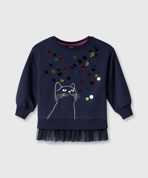 

Толстовка для девочек, Темно-синий