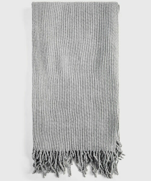 

Шарф с люрексом, Серый